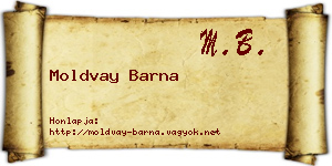 Moldvay Barna névjegykártya